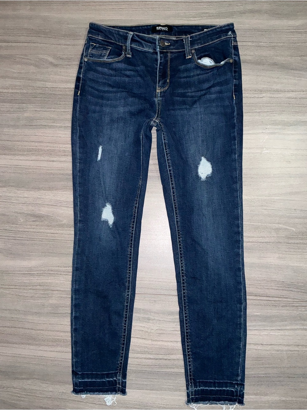 Buffalo David Bitton Jess Women's Rip & Repair Skinny Jeans - 6/28